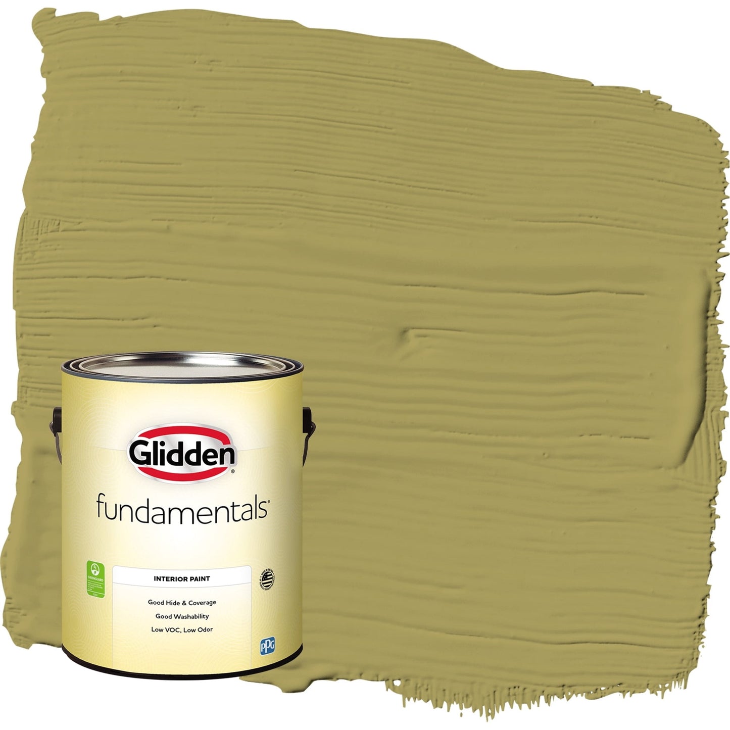 Glidden Fundamentals Hojas Más Adorables / Verde, Pintura Interior Cáscara de Huevo, 1 Galón