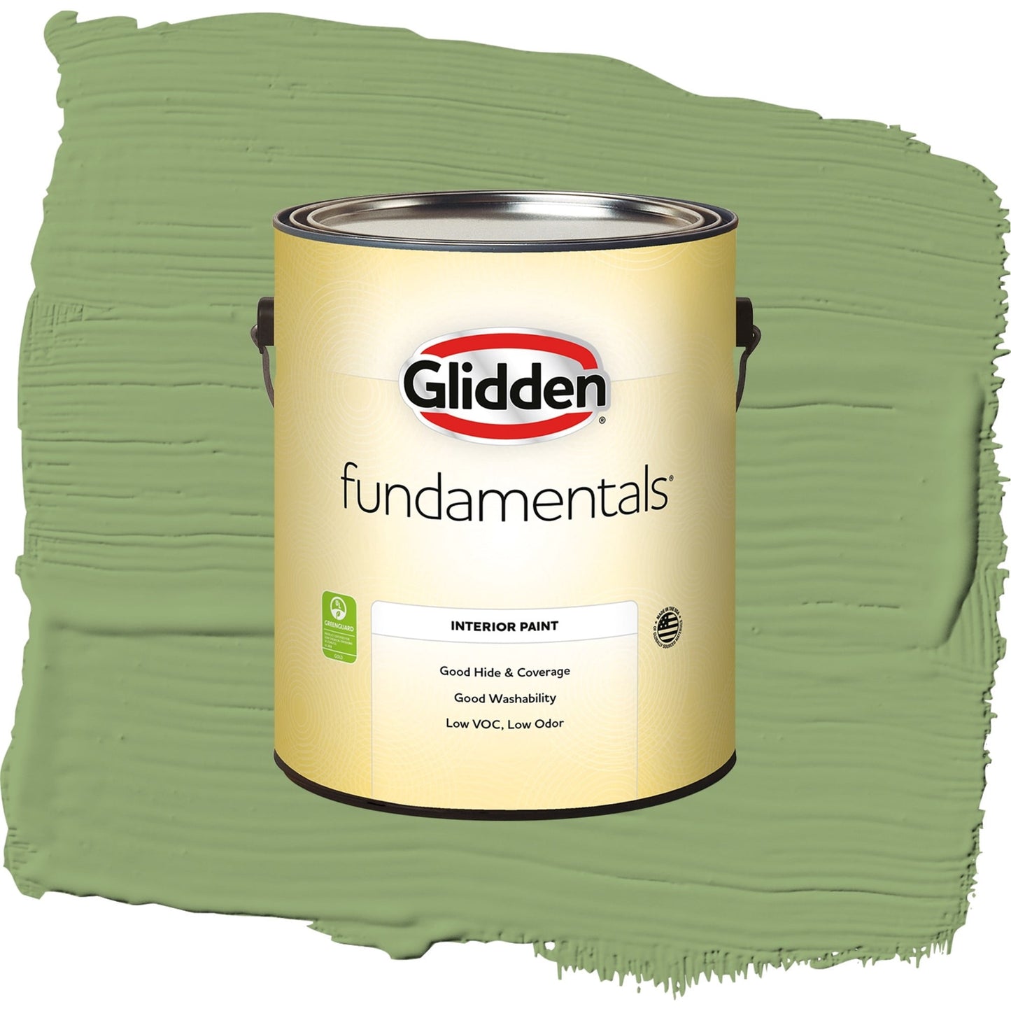 Glidden Fundamentals Luscious Lime / Green, Semi-Gloss Interior Paint, 1 Gallon