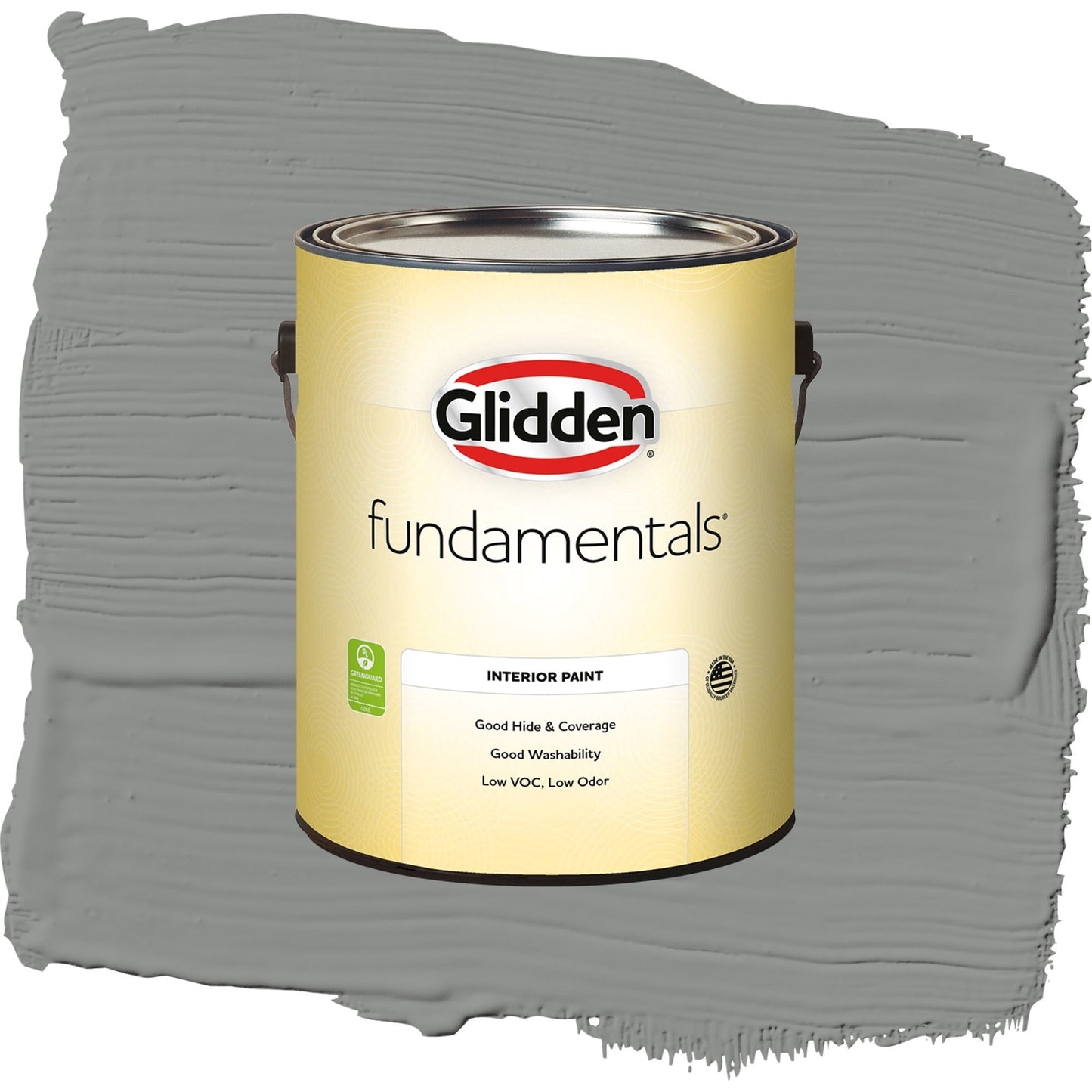 Glidden Fundamentals Phoenix Fossil / Gray, Eggshell Interior Paint, 1 Gallon