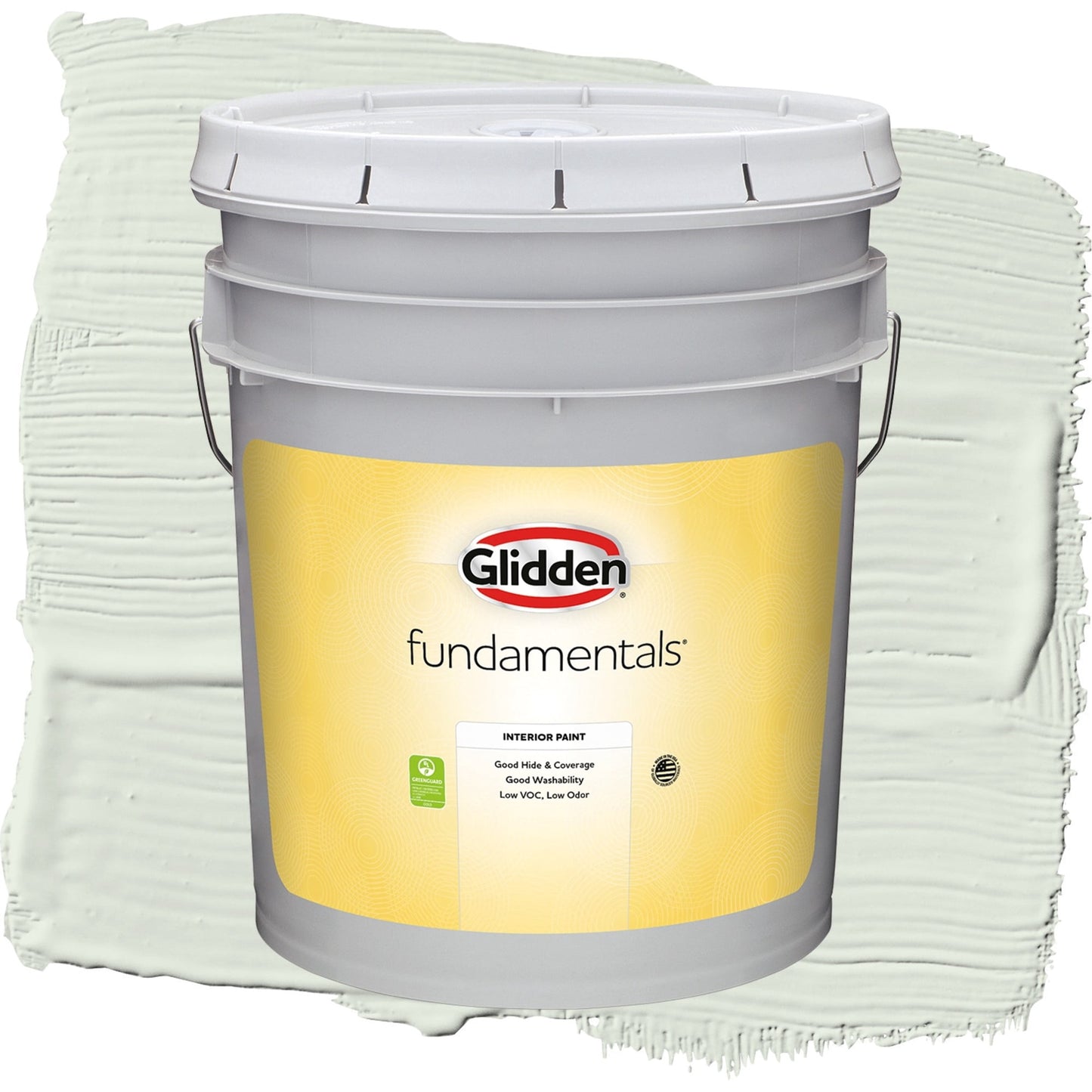 Glidden Fundamentals Salty Breeze / Green, Flat Interior Paint, 5 Gallon