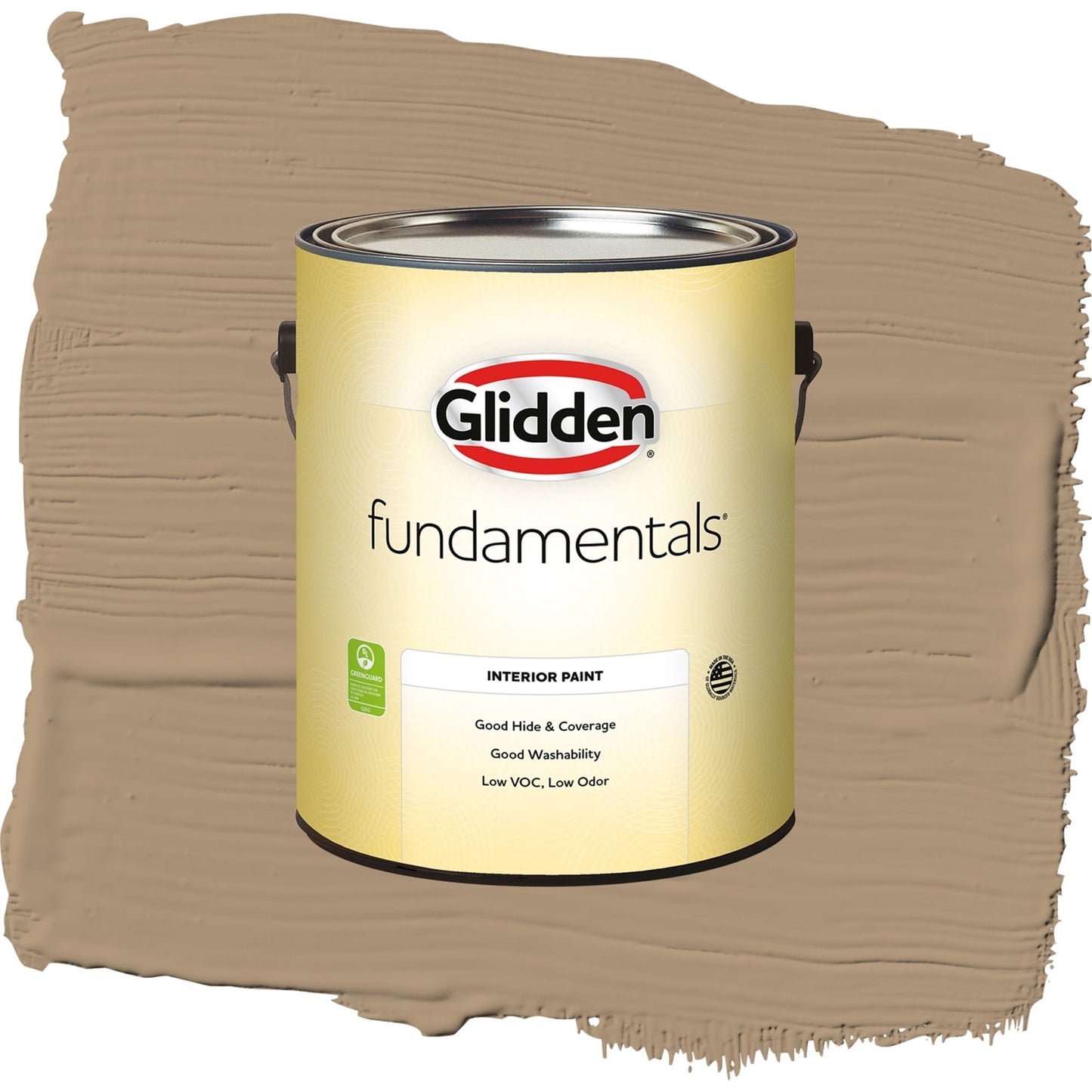 Glidden Fundamentals Sauteed Mushroom / Beige, Eggshell Interior Paint, 1 Gallon