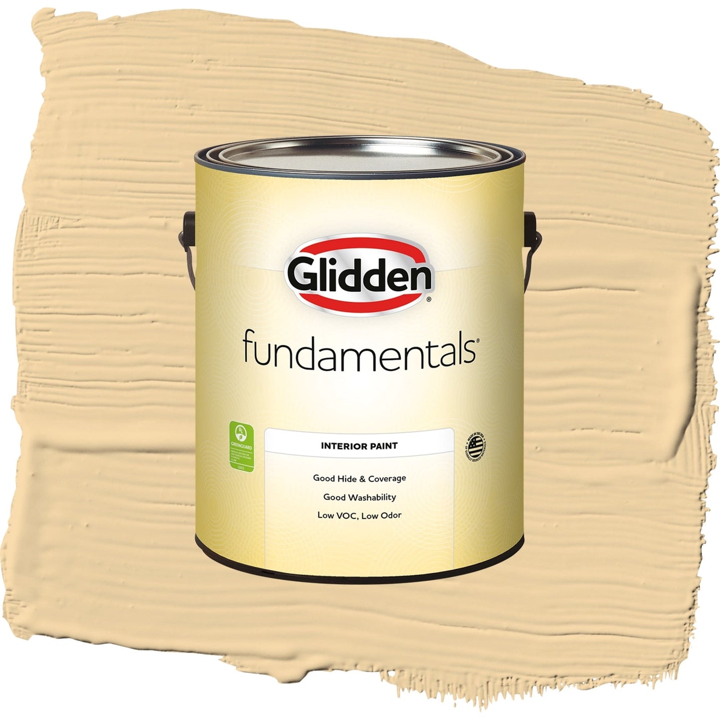 Glidden Fundamentals Spice is Nice / Yellow, Eggshell Interior Paint, 1 Gallon