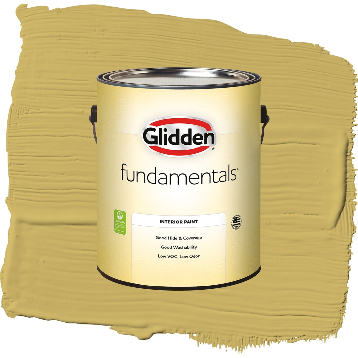 Glidden Fundamentals Split Pea Soup / Green, Eggshell Interior Paint, 1 Gallon