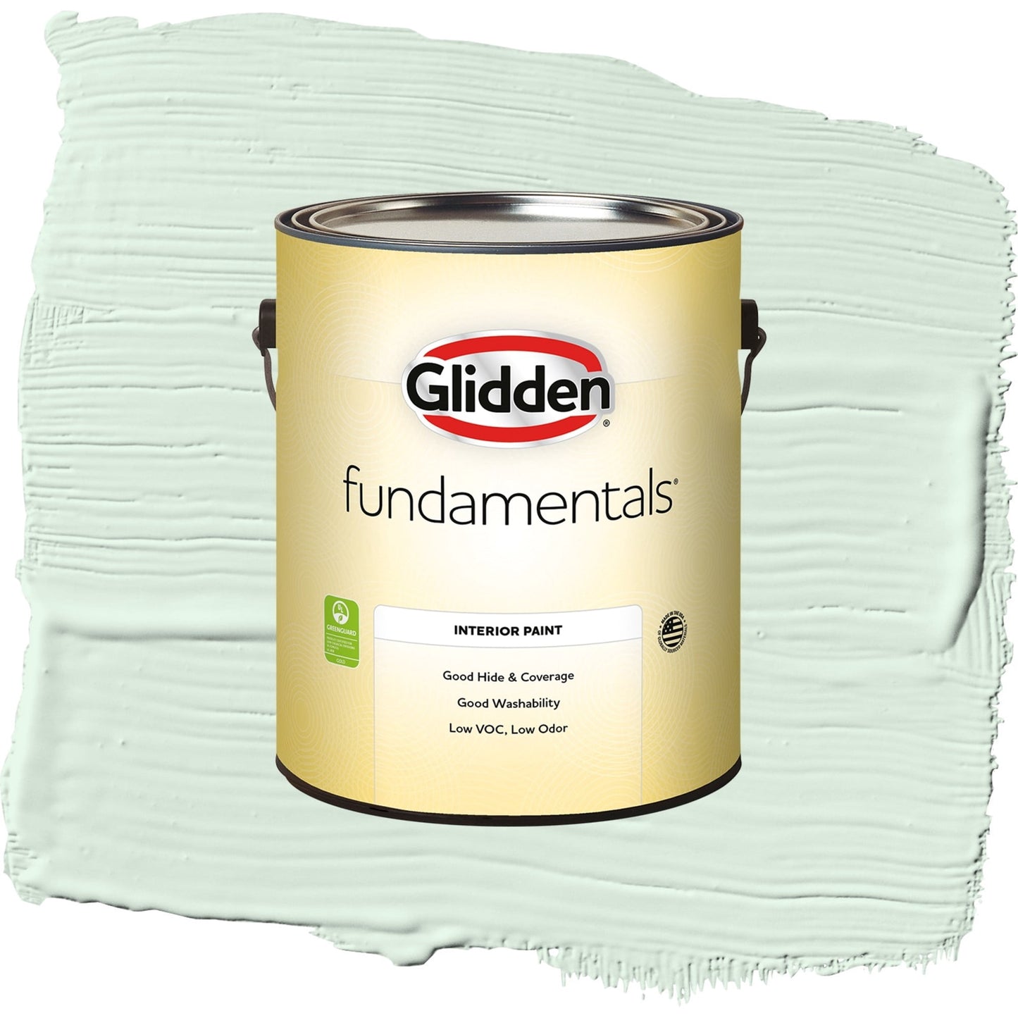 Glidden Fundamentals Tint of Green / Green, Eggshell Interior Paint, 1 Gallon