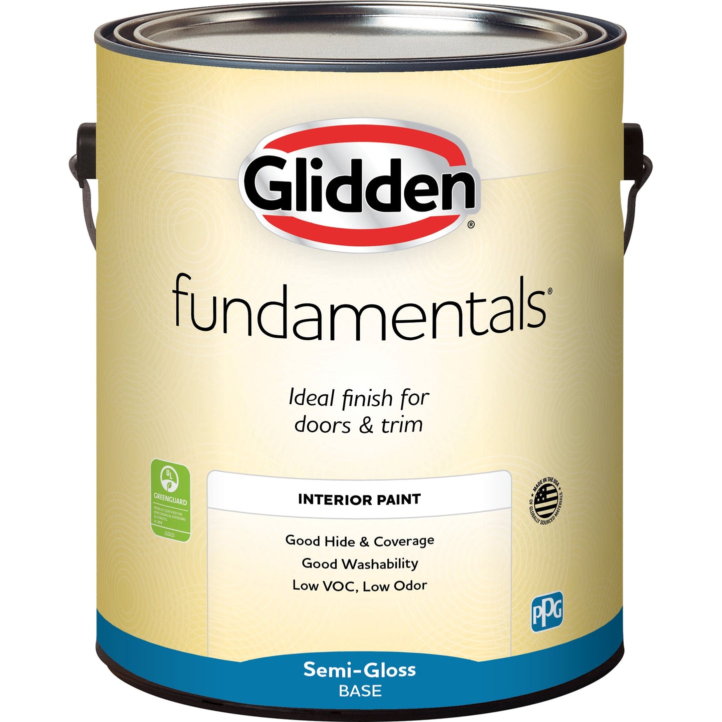 Glidden Fundamentals Tintable Base, Semi-Gloss Interior Paint, 1 Gallon