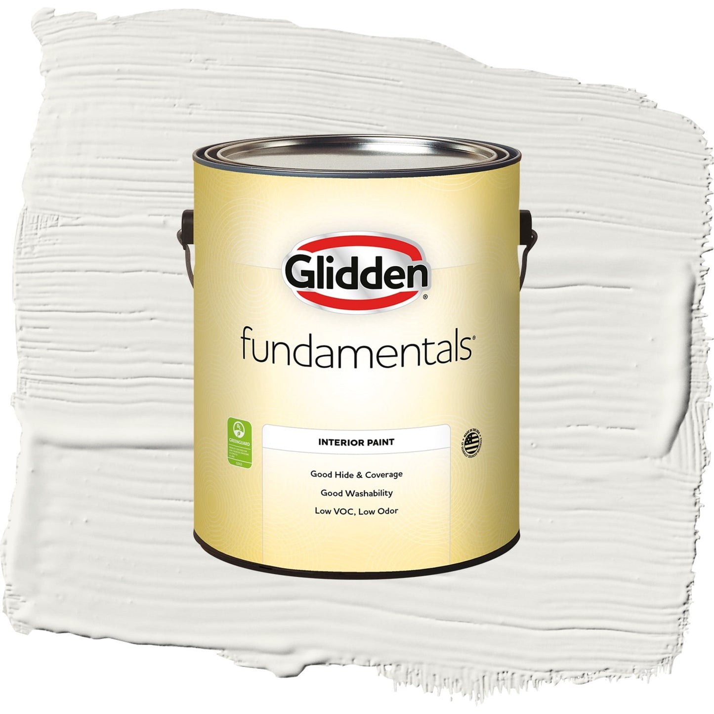 Glidden Fundamentals Willow Springs / White Semi-Gloss Interior Paint, 1 Gallon