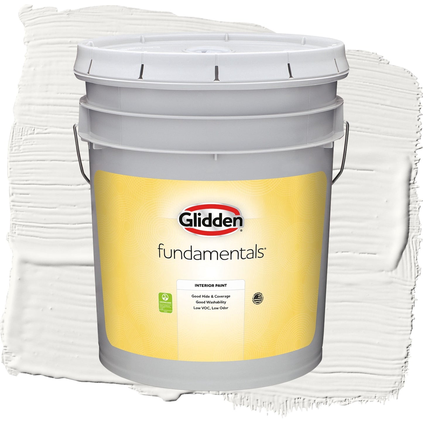 Glidden Fundamentals Silver Feather / Beige, Flat Interior Paint, 5 Gallon