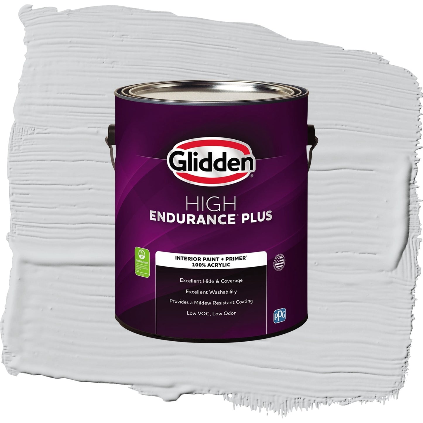 Glidden HEP Elemental / Gray, Semi-Gloss Interior Paint with Primer, 1 Gallon