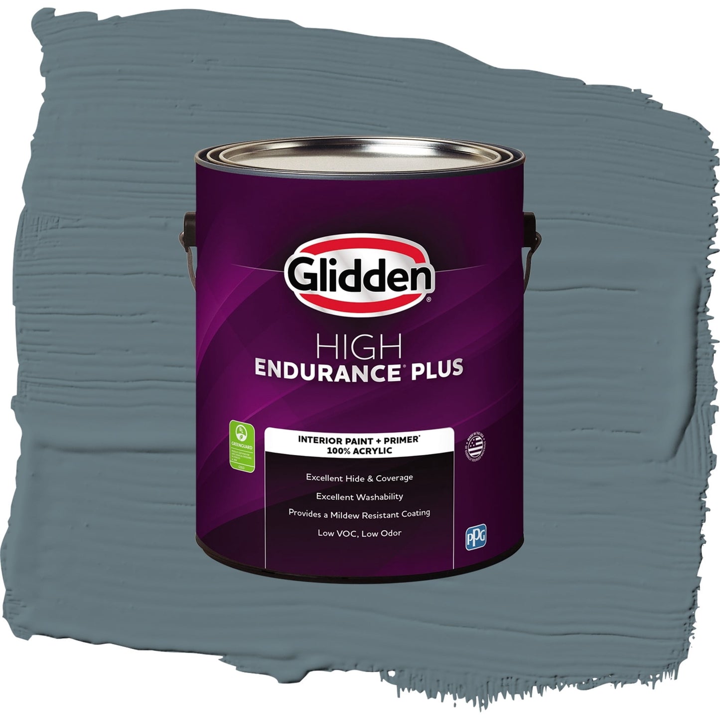 Glidden HEP Night Rendezvous / Blue, Semi-Gloss Interior Paint with Primer, 1 Gallon