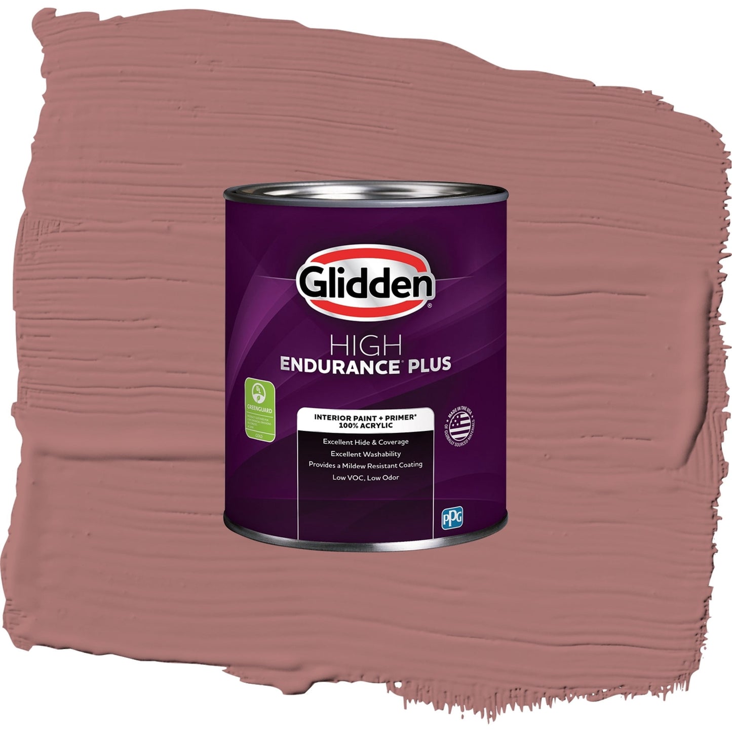 Glidden HEP Cinnamon Diamonds / Rose Pink Semi-Gloss Interior Paint with Primer, 1 Quart