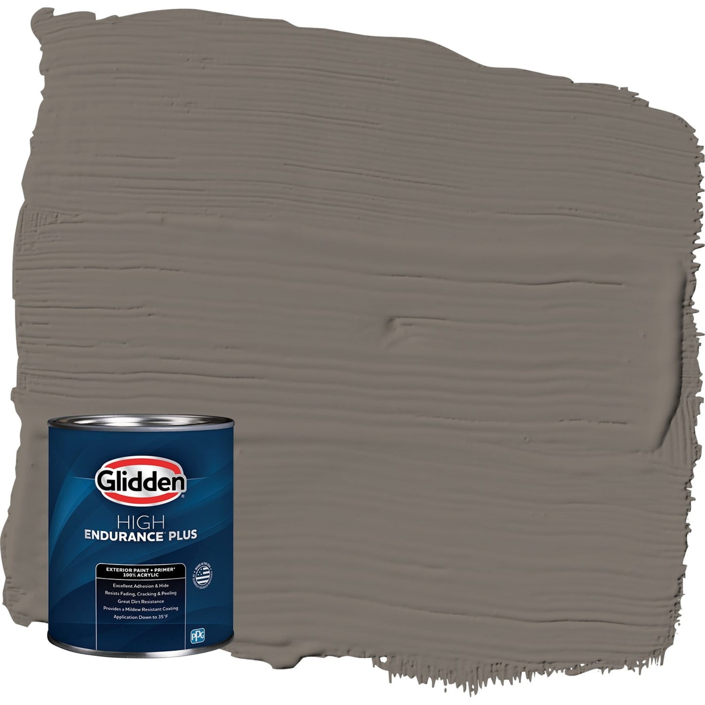 Glidden HEP Deconstruction / Gray Semi-Gloss Exterior Paint with Primer, 1 Quart