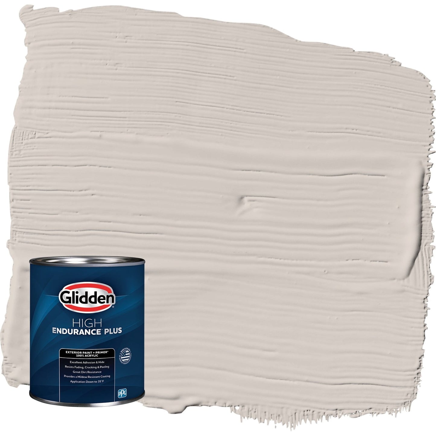 Glidden HEP My Alibi / Beige Semi-Gloss Exterior Paint with Primer, 1 Quart