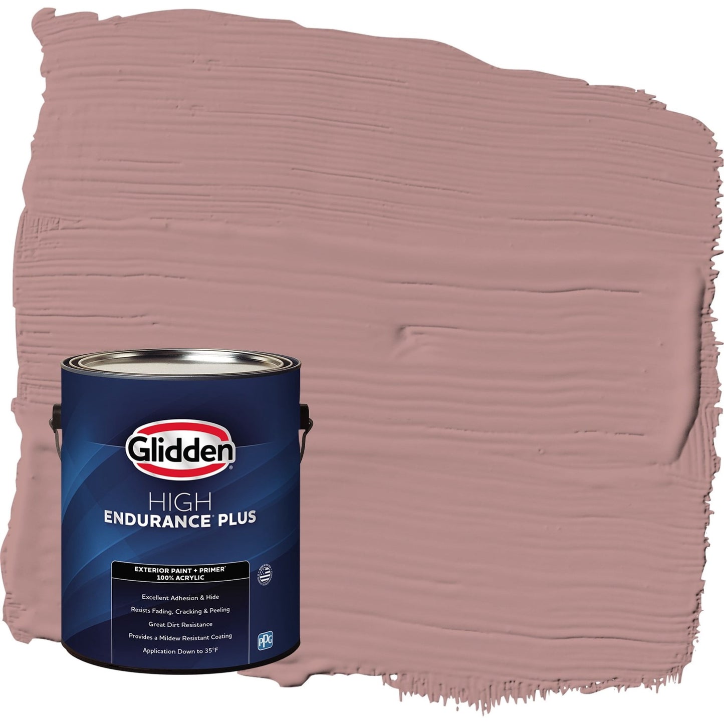 Glidden HEP Brandy Snaps / Red Semi-Gloss Exterior Paint with Primer, 1 Gallon