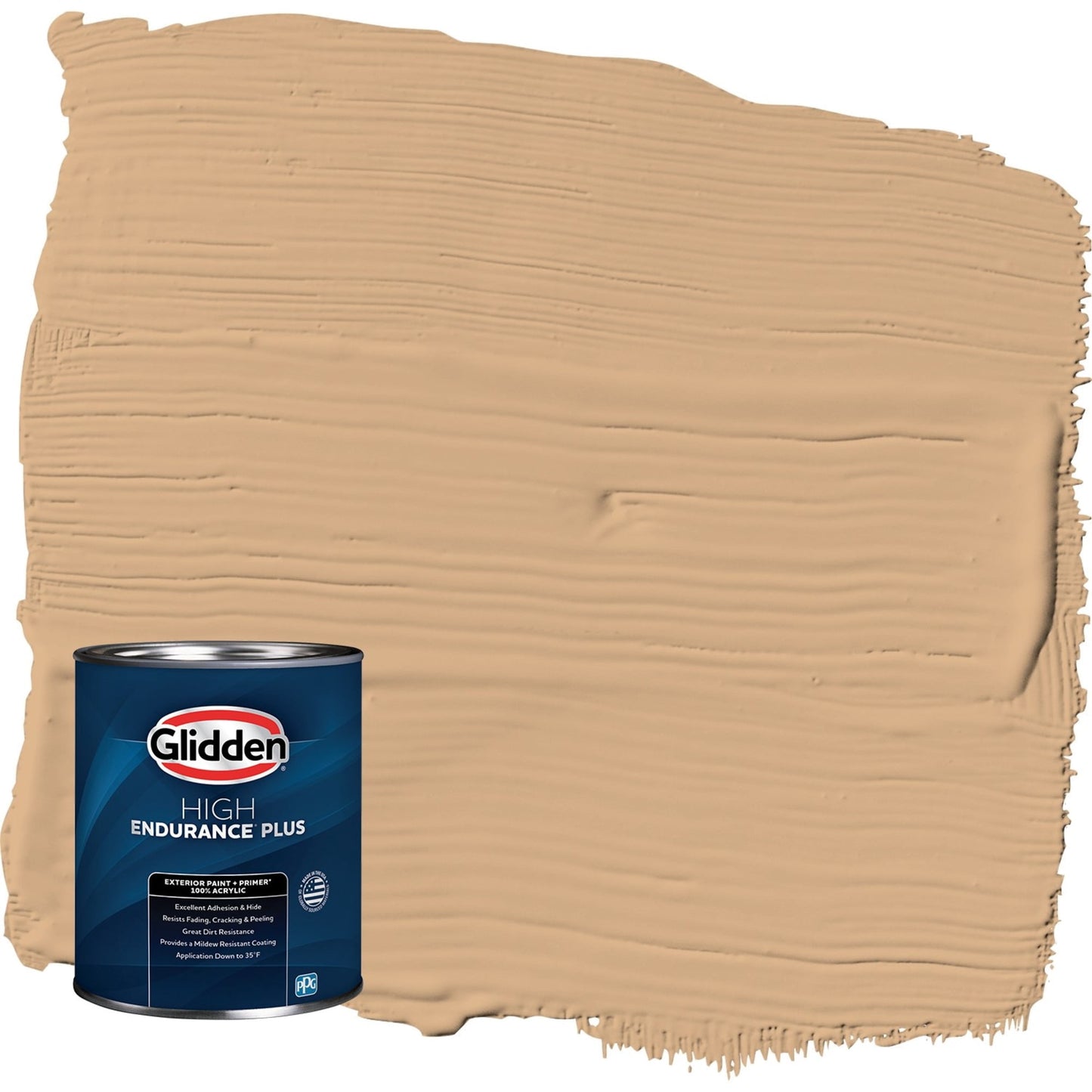Glidden HEP Cheddar Biscuit / Orange Semi-Gloss Exterior Paint with Primer, 1 Quart