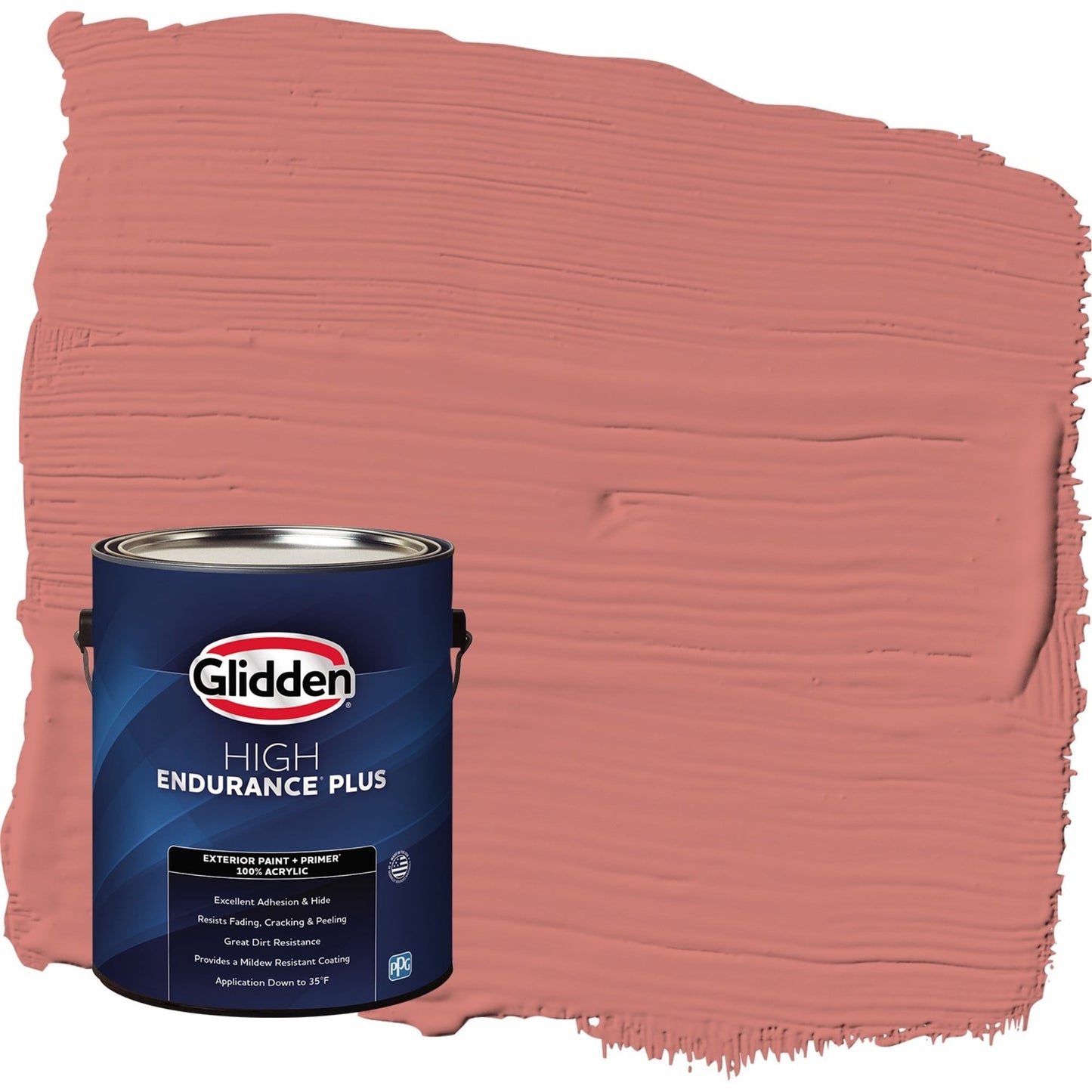 Glidden HEP Chili Pepper / Red Semi-Gloss Exterior Paint with Primer, 1 Gallon