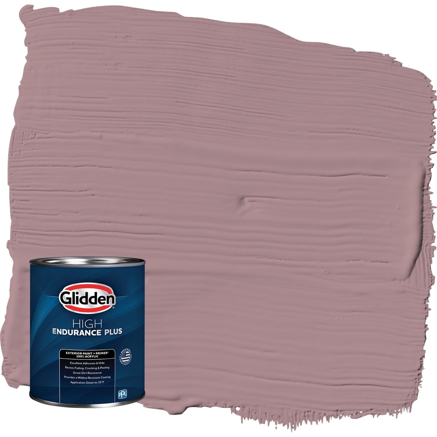 Glidden HEP Coffee Rose / Purple Satin Exterior Paint with Primer, 1 Quart