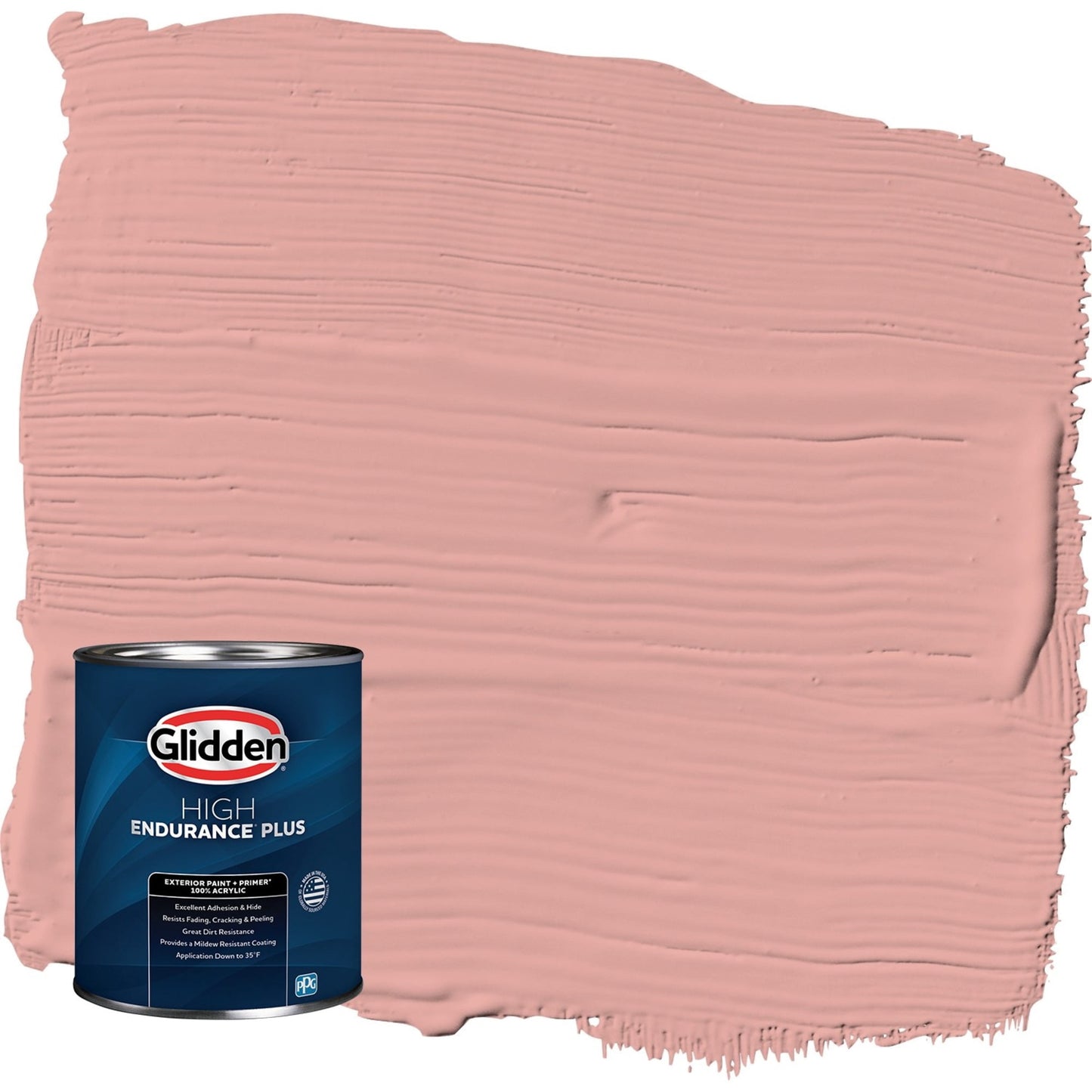 Glidden HEP Coral Cove / Orange Satin Exterior Paint with Primer, 1 Quart
