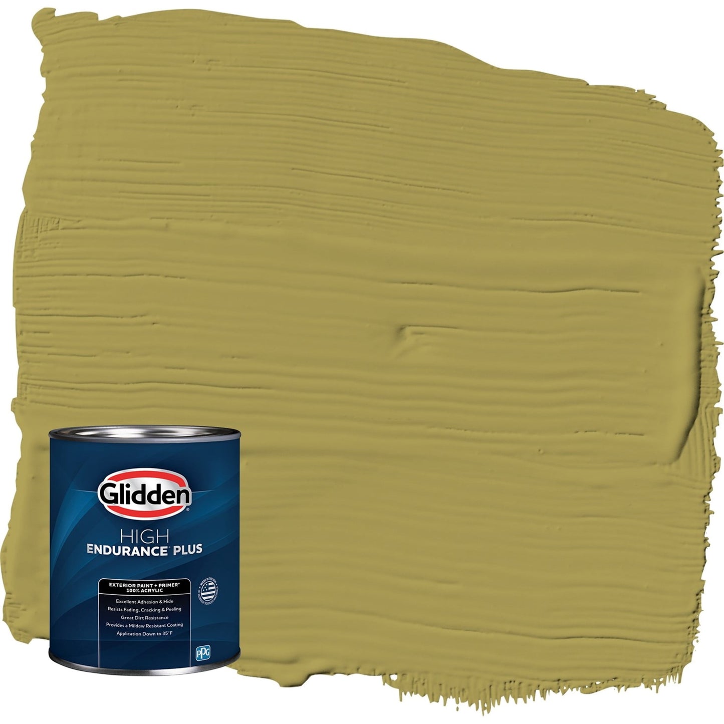 Glidden HEP Gremlin / Green Satin Exterior Paint with Primer, 1 Quart