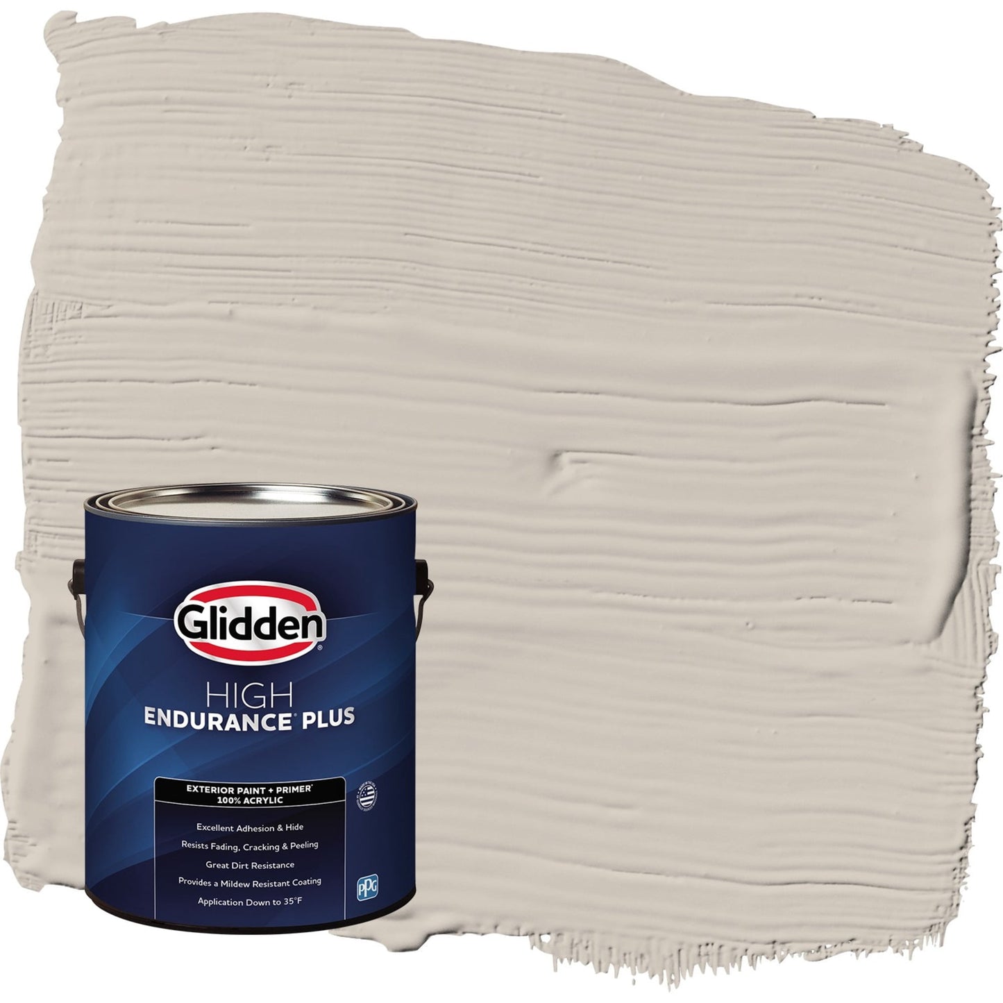 Glidden HEP Intuitive / Beige Semi-Gloss Exterior Paint with Primer, 1 Gallon