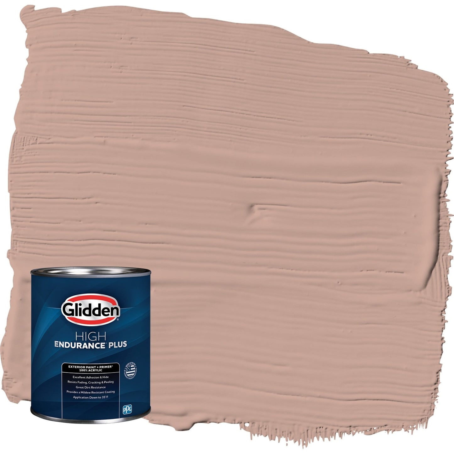 Glidden HEP Just Rosey / Orange Satin Exterior Paint with Primer, 1 Quart