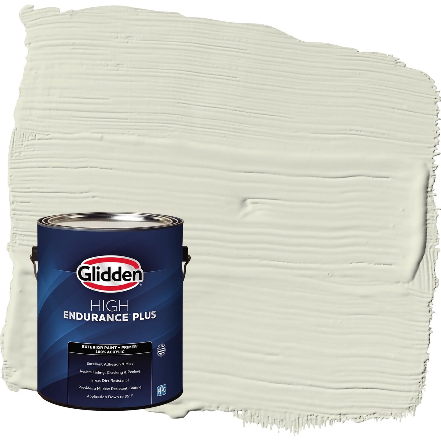 Glidden HEP Pinch of Pistachio / Green Satin Exterior Paint with Primer, 1 Gallon