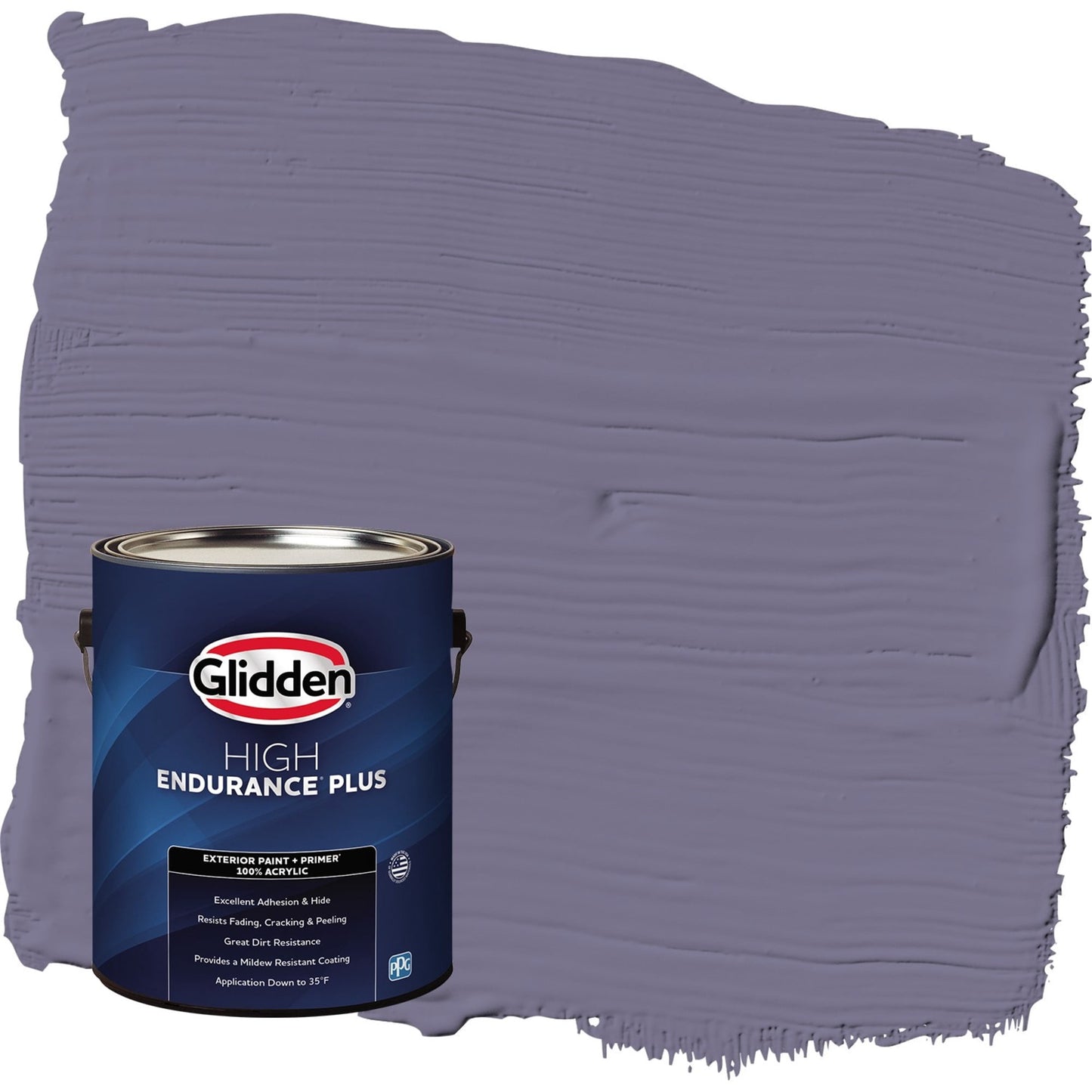 Glidden HEP Plum Shade / Purple Semi-Gloss Exterior Paint with Primer, 1 Gallon
