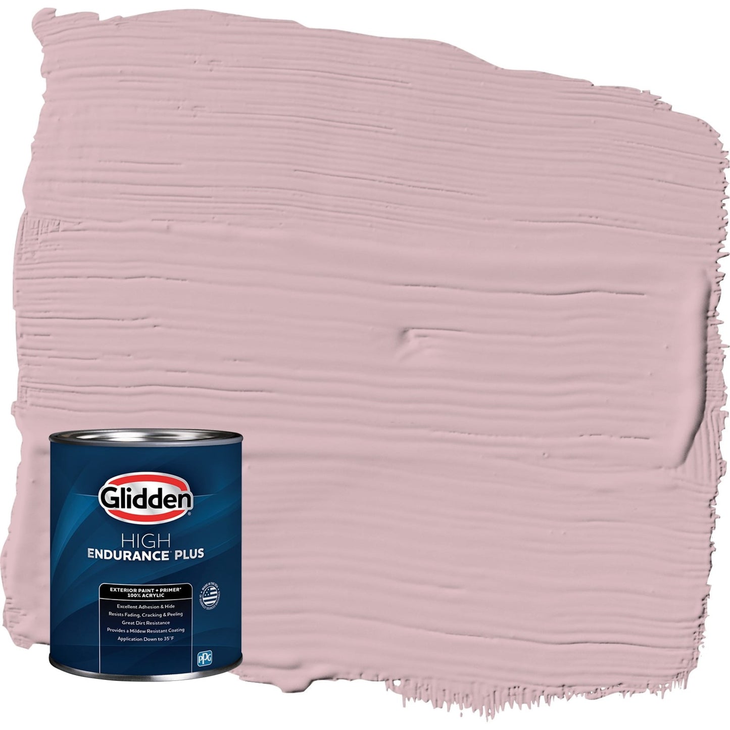 Glidden HEP Rose Stain / Pink Satin Exterior Paint with Primer, 1 Quart