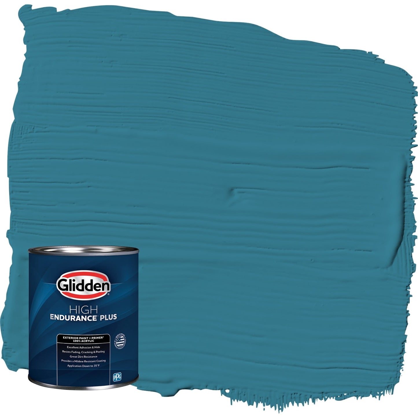 Glidden HEP Adventure / Blue Satin Exterior Paint with Primer, 1 Quart