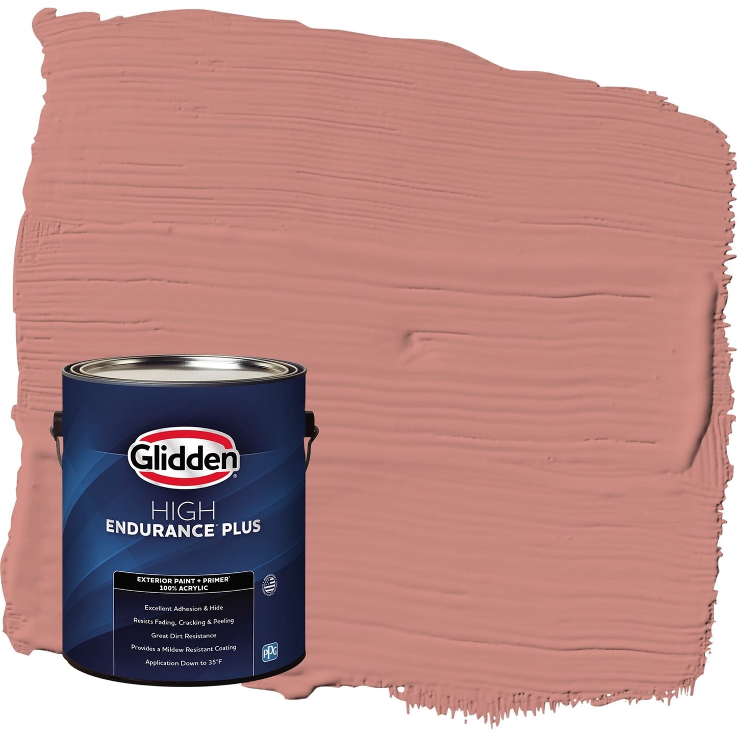 Glidden HEP Sunstone / Orange Semi-Gloss Exterior Paint with Primer, 1 Gallon