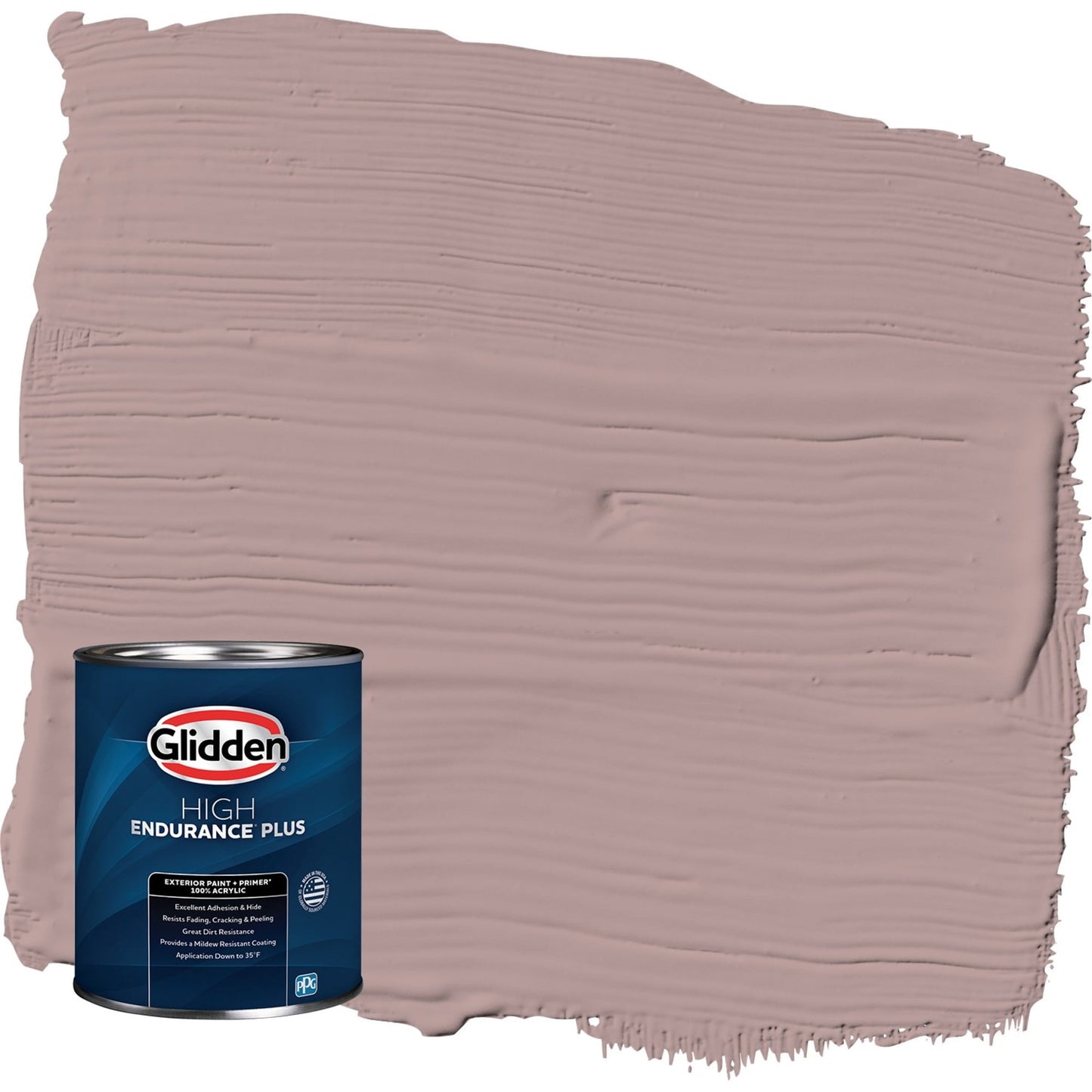 Glidden HEP Tawny Mushroom / Pink Satin Exterior Paint with Primer, 1 Quart