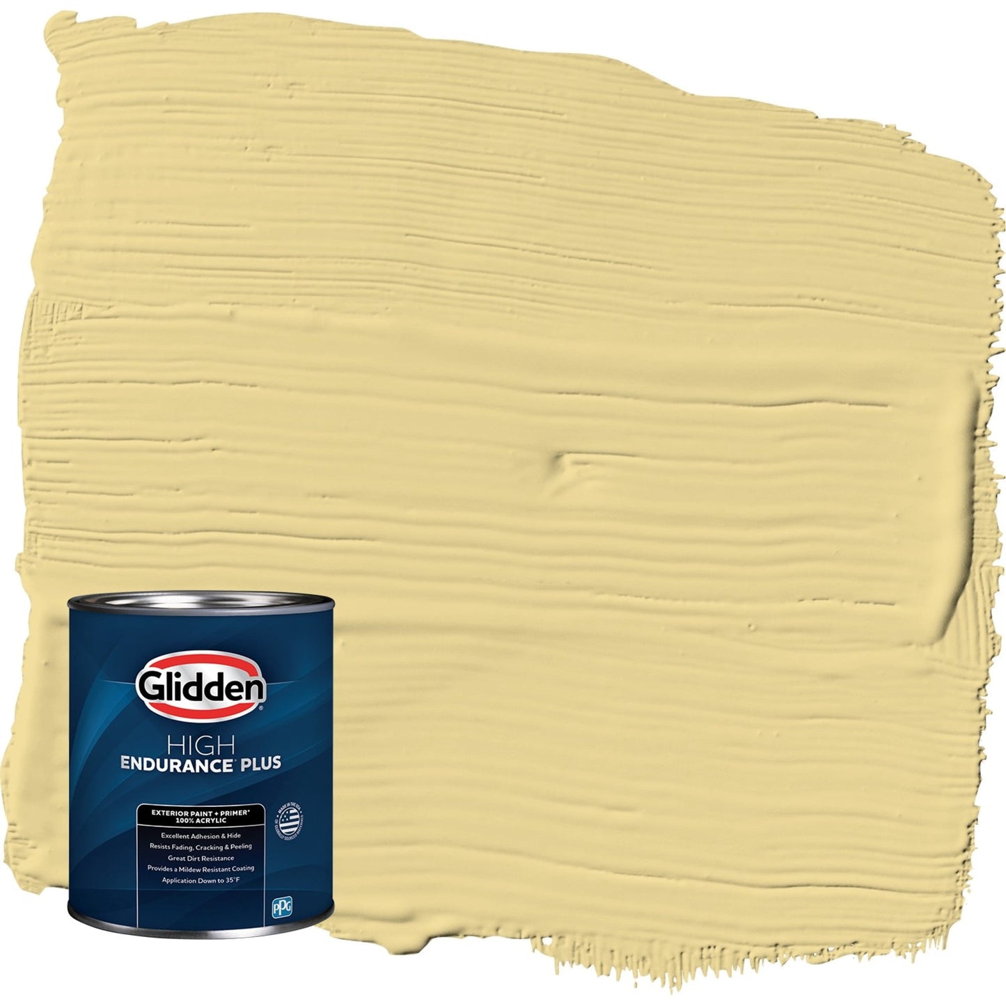 Glidden HEP Wayward Wind / Yellow Semi-Gloss Exterior Paint with Primer, 1 Quart