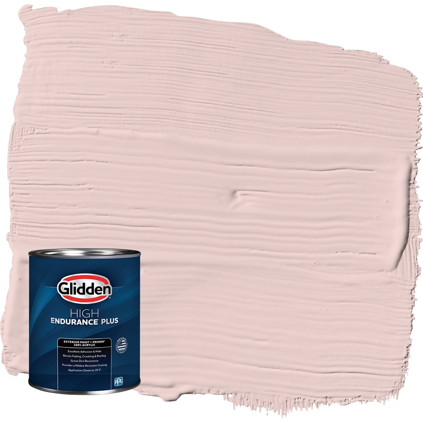 Glidden HEP Whirligig / Pink Satin Exterior Paint with Primer, 1 Quart