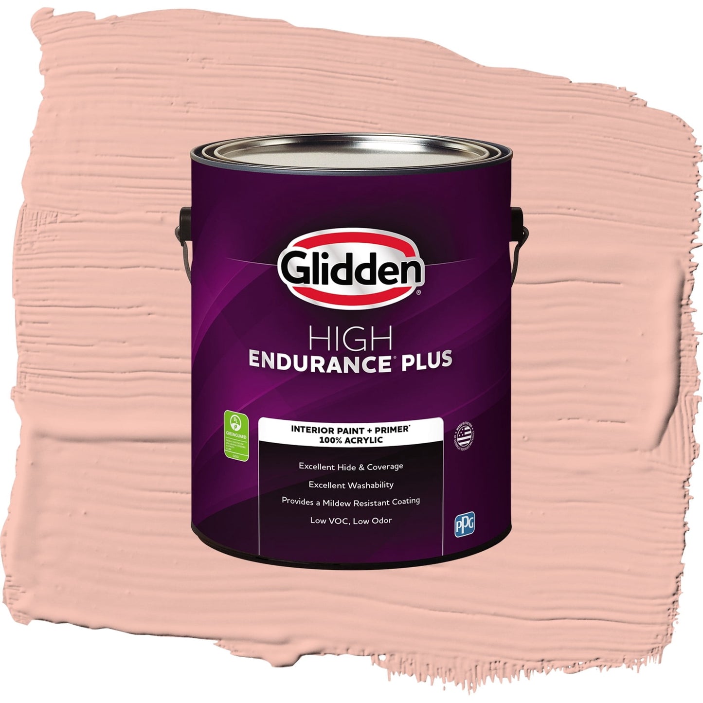 Glidden HEP Georgia Peach Interior Paint + Primer Eggshell , 1 Gallon