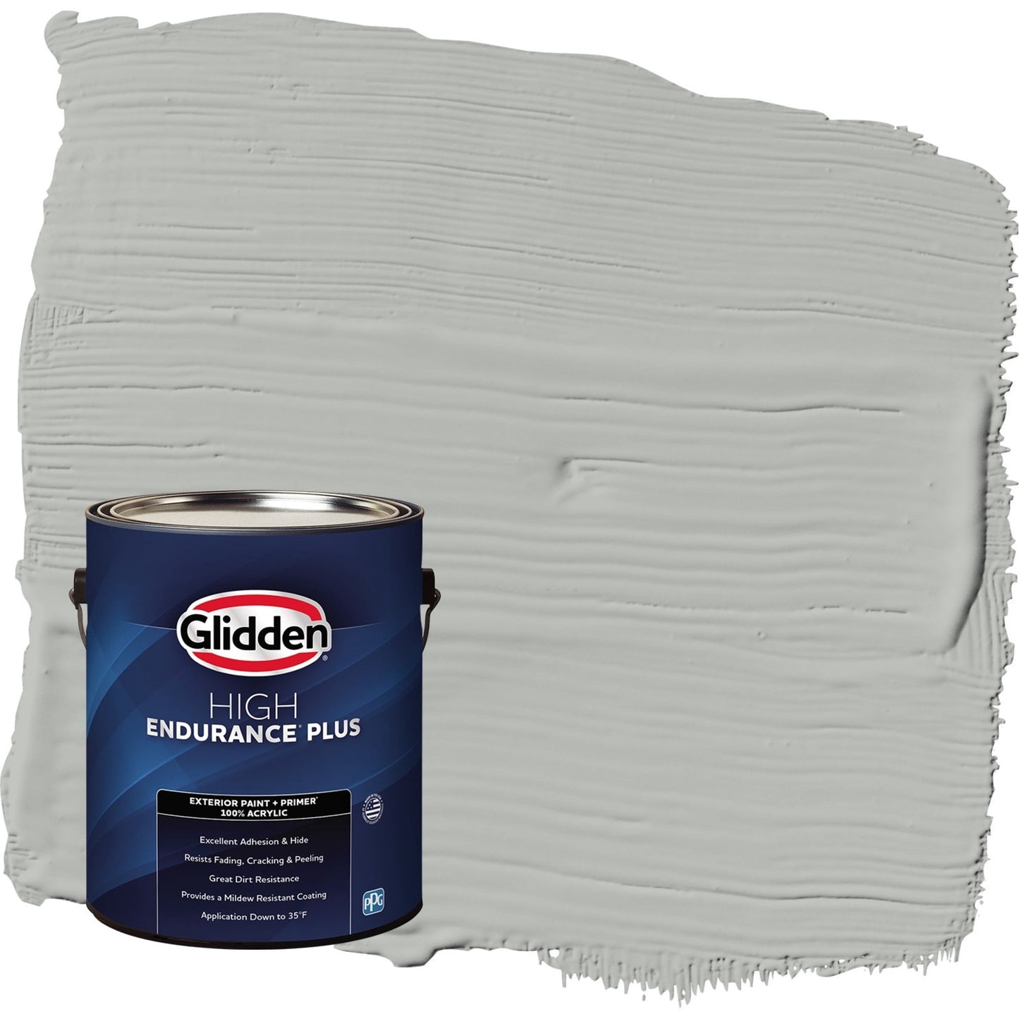 Glidden HEP Grab-N-Go Gray Stone / Grey Semi-Gloss Exterior Paint with Primer, 1 Gallon