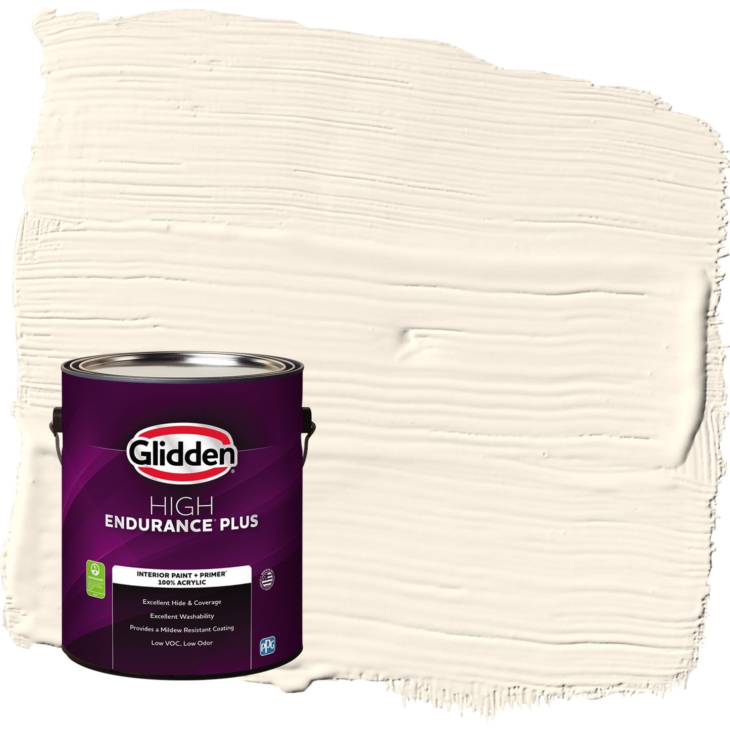 Glidden HEP Grab-N-Go Country White / Off White Eggshell Interior Paint with Primer, 1 Gallon