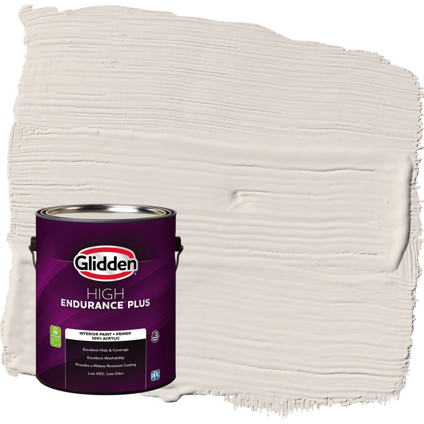 Glidden HEP Grab-N-Go Whitecliff Beige / Beige, Flat Interior Paint with Primer, 1 Gallon