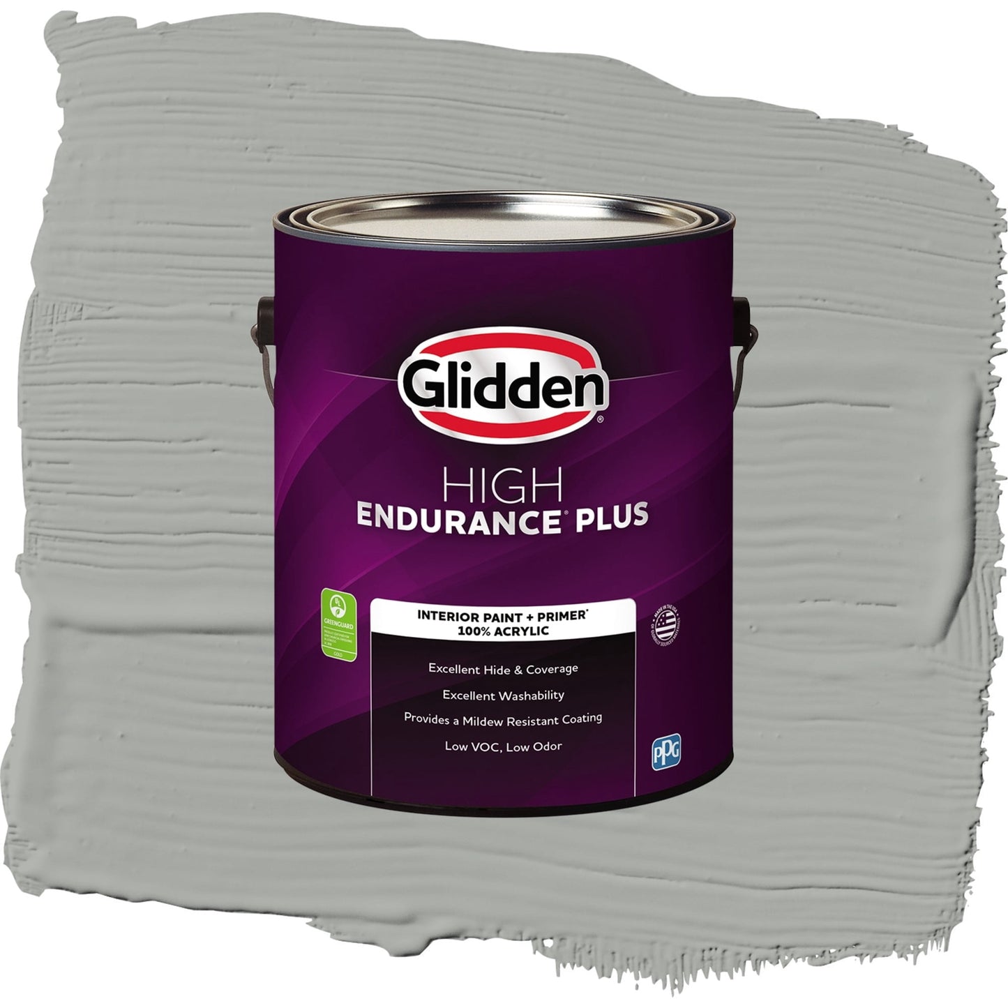Glidden HEP Hippopotamus Interior Paint + Primer Flat , 1 Gallon