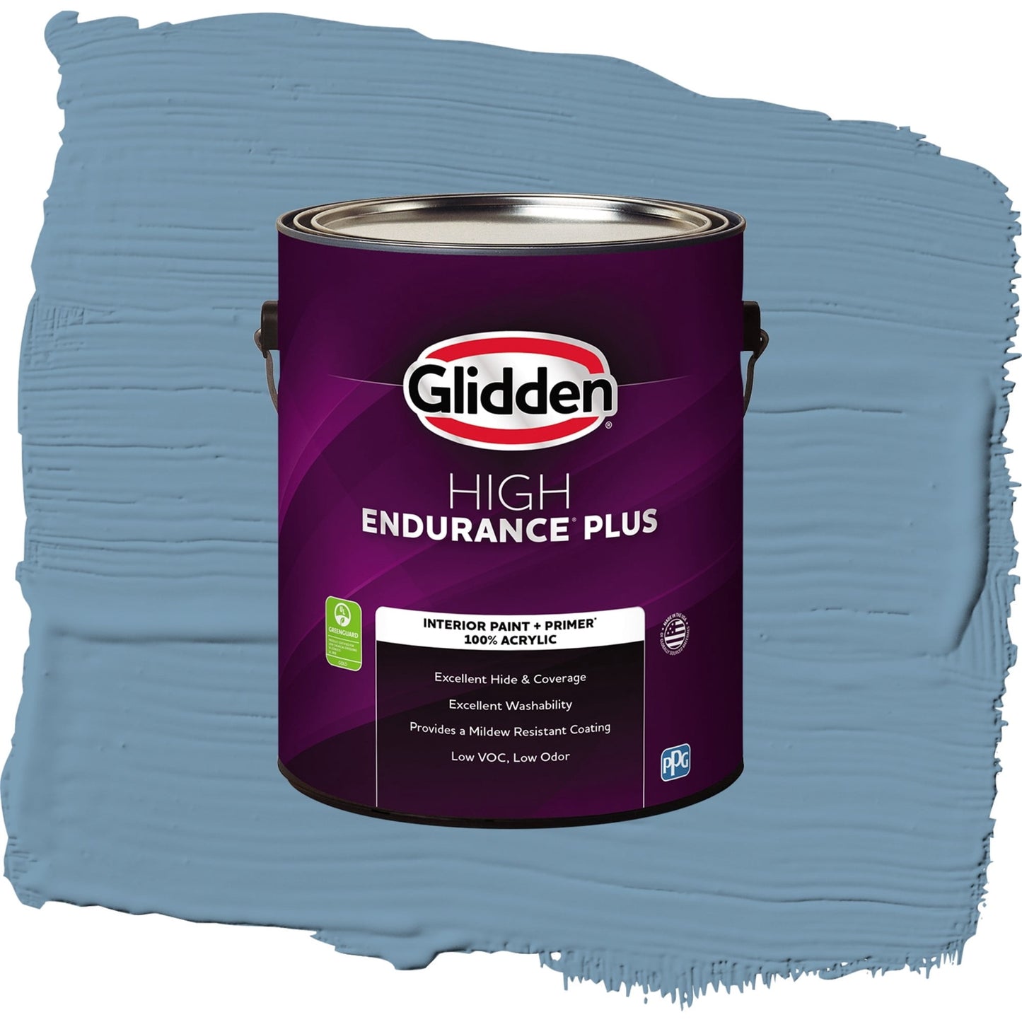 Glidden HEP American Anthem / Blue, Flat Interior Paint with Primer, 1 Gallon