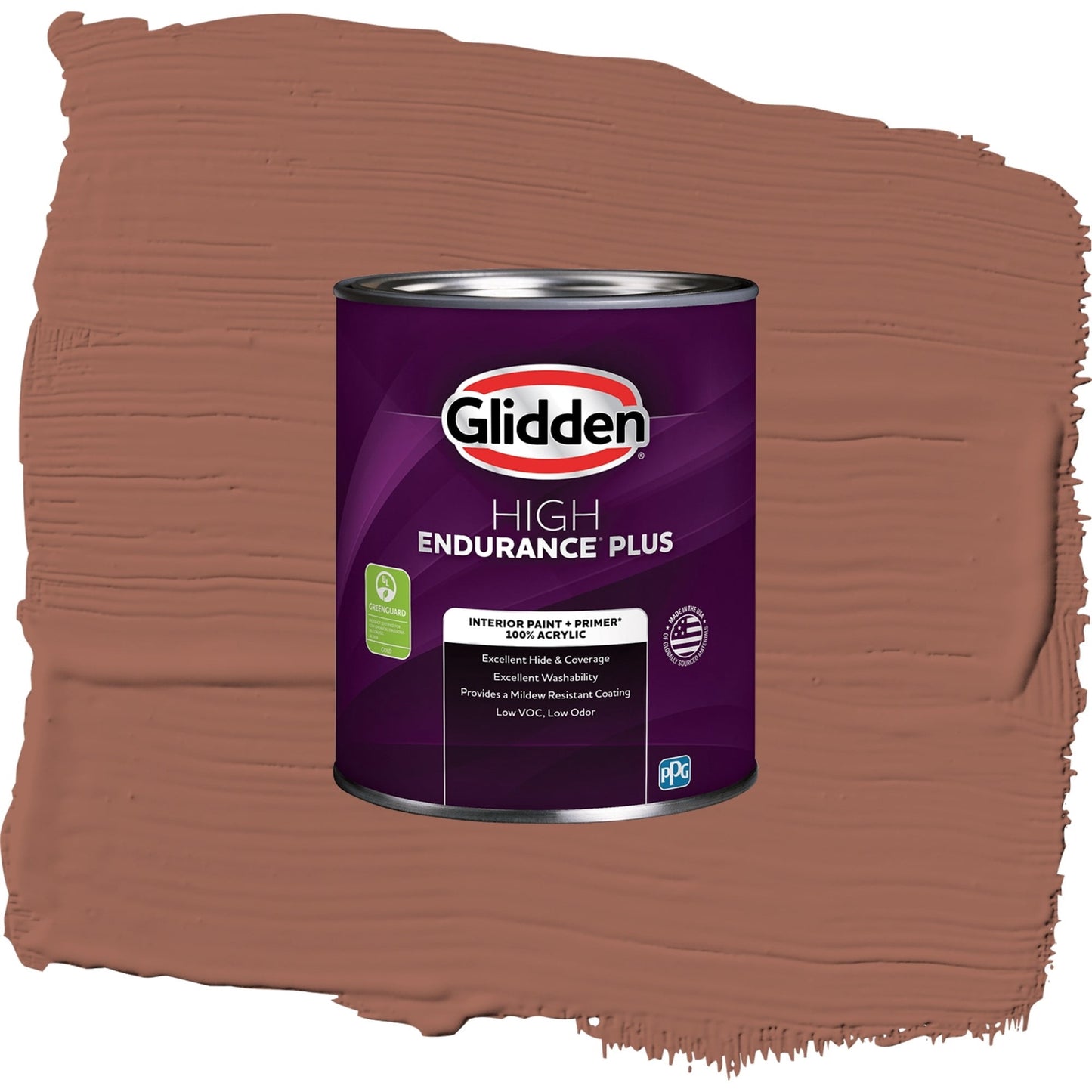 Glidden HEP Apple Brown Betty / Orange, Semi-Gloss Interior Paint with Primer, 1 Quart