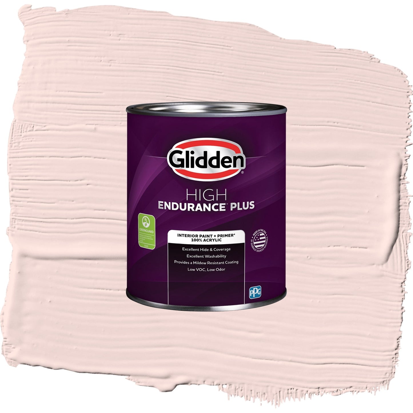 Glidden HEP Ballet Slipper / Pink, Semi-Gloss Interior Paint with Primer, 1 Quart
