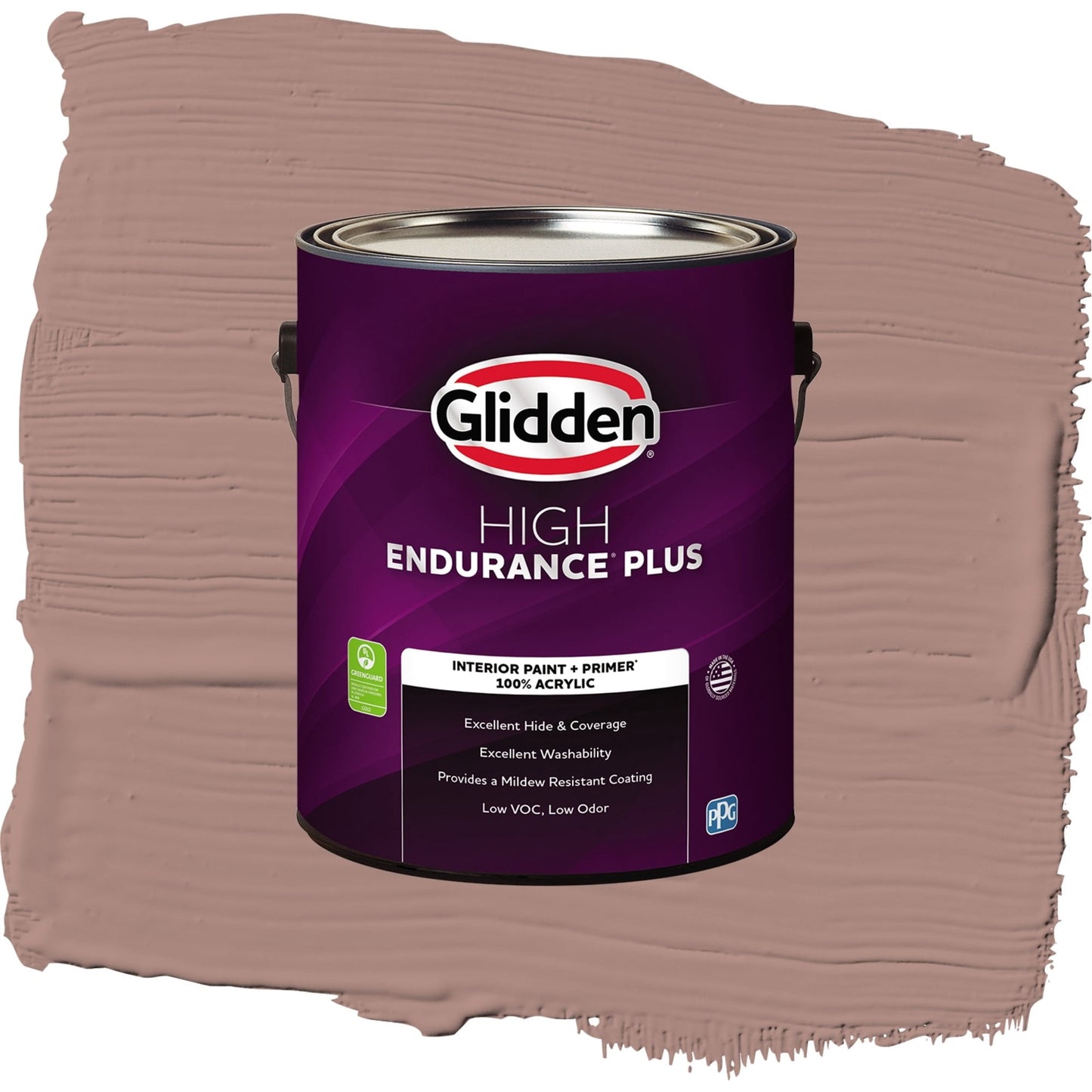 Glidden HEP Bedford Brown / Red, Semi-Gloss Interior Paint with Primer, 1 Gallon