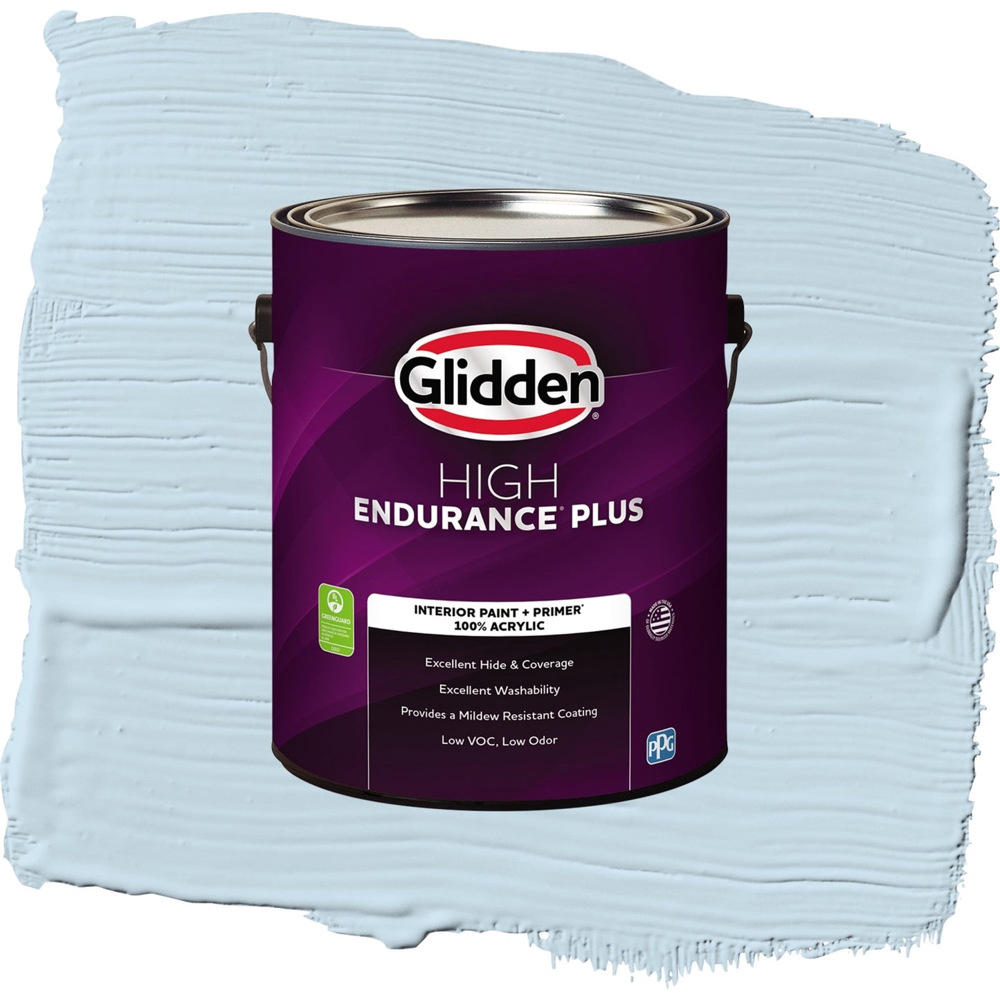 Glidden HEP Blue Pearl / Blue, Semi-Gloss Interior Paint with Primer, 1 Gallon