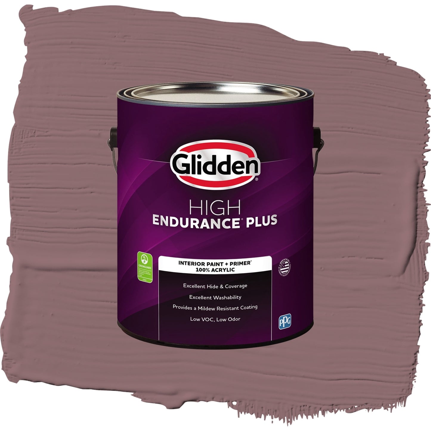 Glidden HEP Chocolate Sparkle / Purple, Semi-Gloss Interior Paint with Primer, 1 Gallon