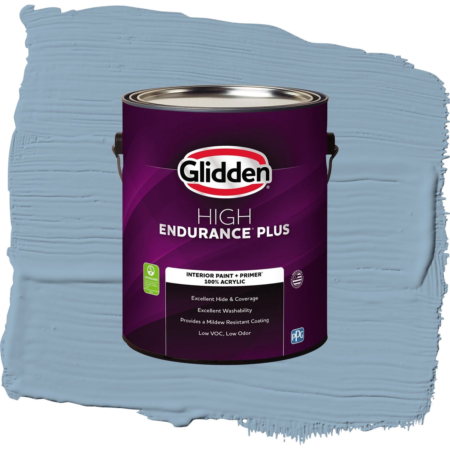 Glidden HEP Dresden Dream / Blue, Semi-Gloss Interior Paint with Primer, 1 Gallon