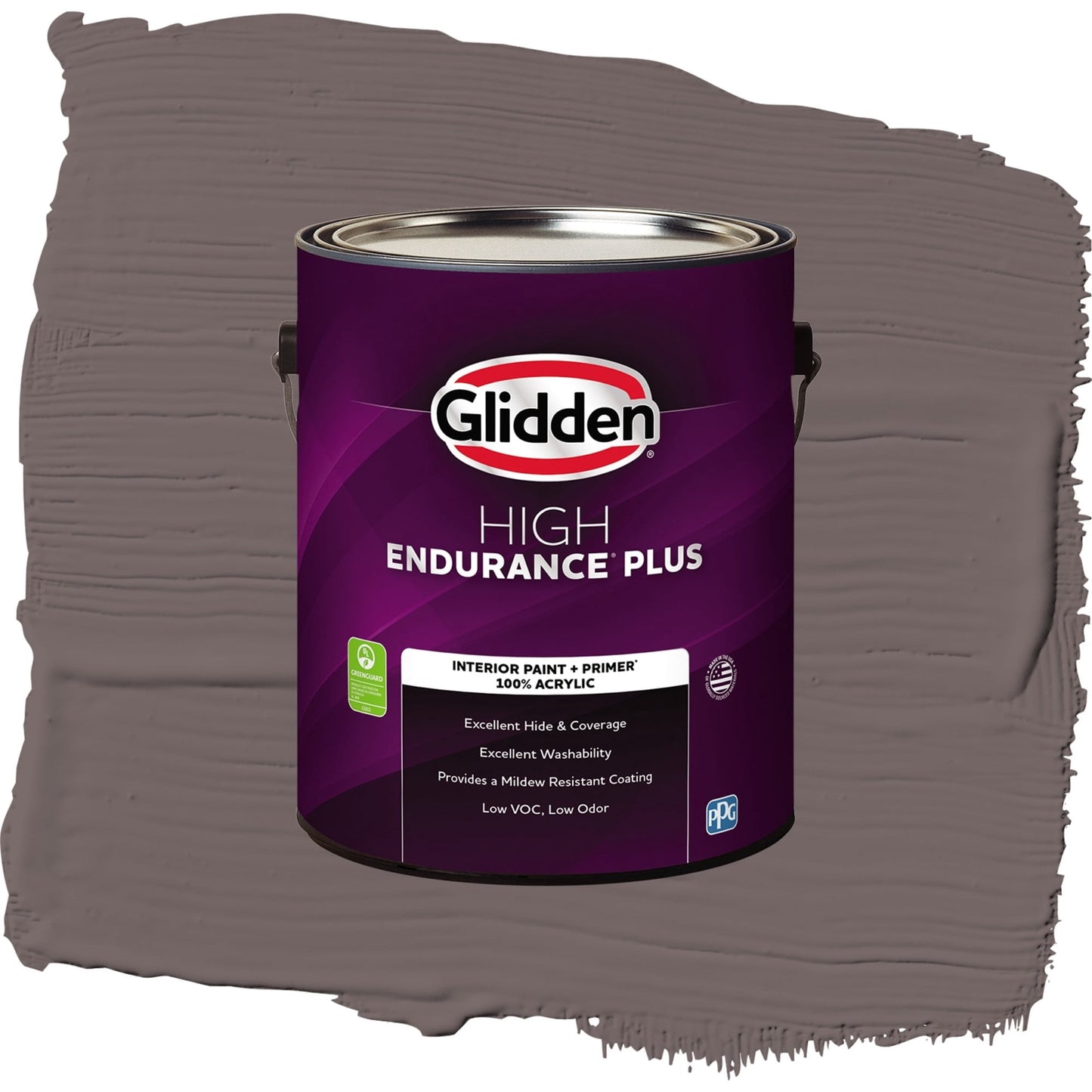 Glidden HEP Eagle Eye / Brown, Flat Interior Paint with Primer, 1 Gallon