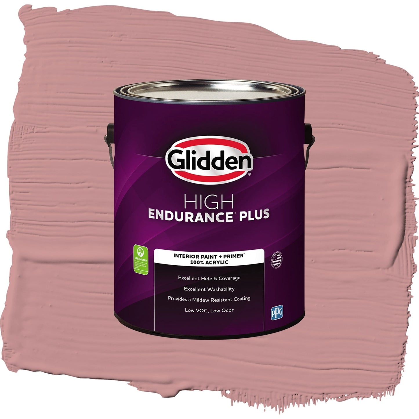 Glidden HEP Floral Tapestry / Pink, Semi-Gloss Interior Paint with Primer, 1 Gallon