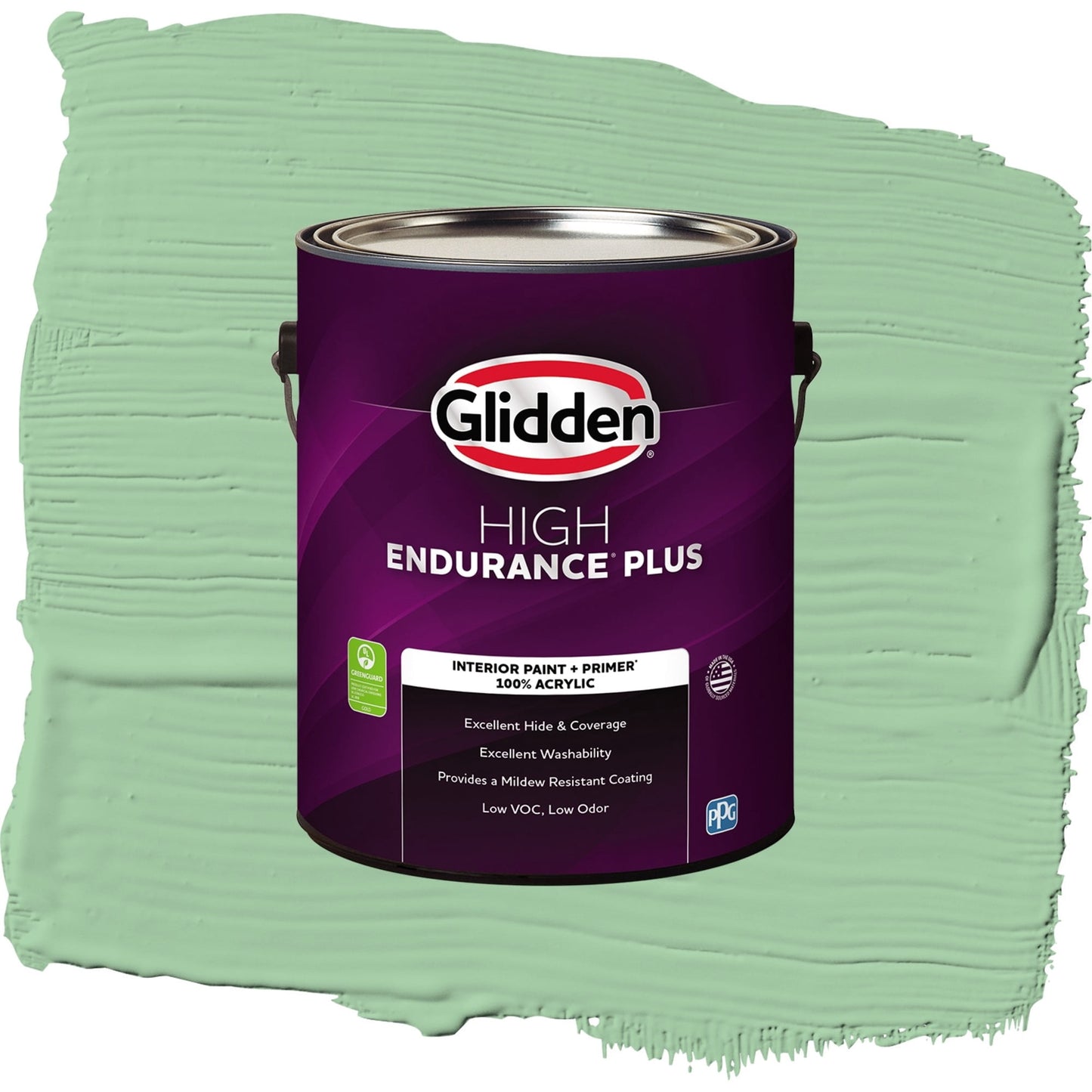 Glidden HEP French Market / Green, Eggshell Interior Paint with Primer, 1 Gallon