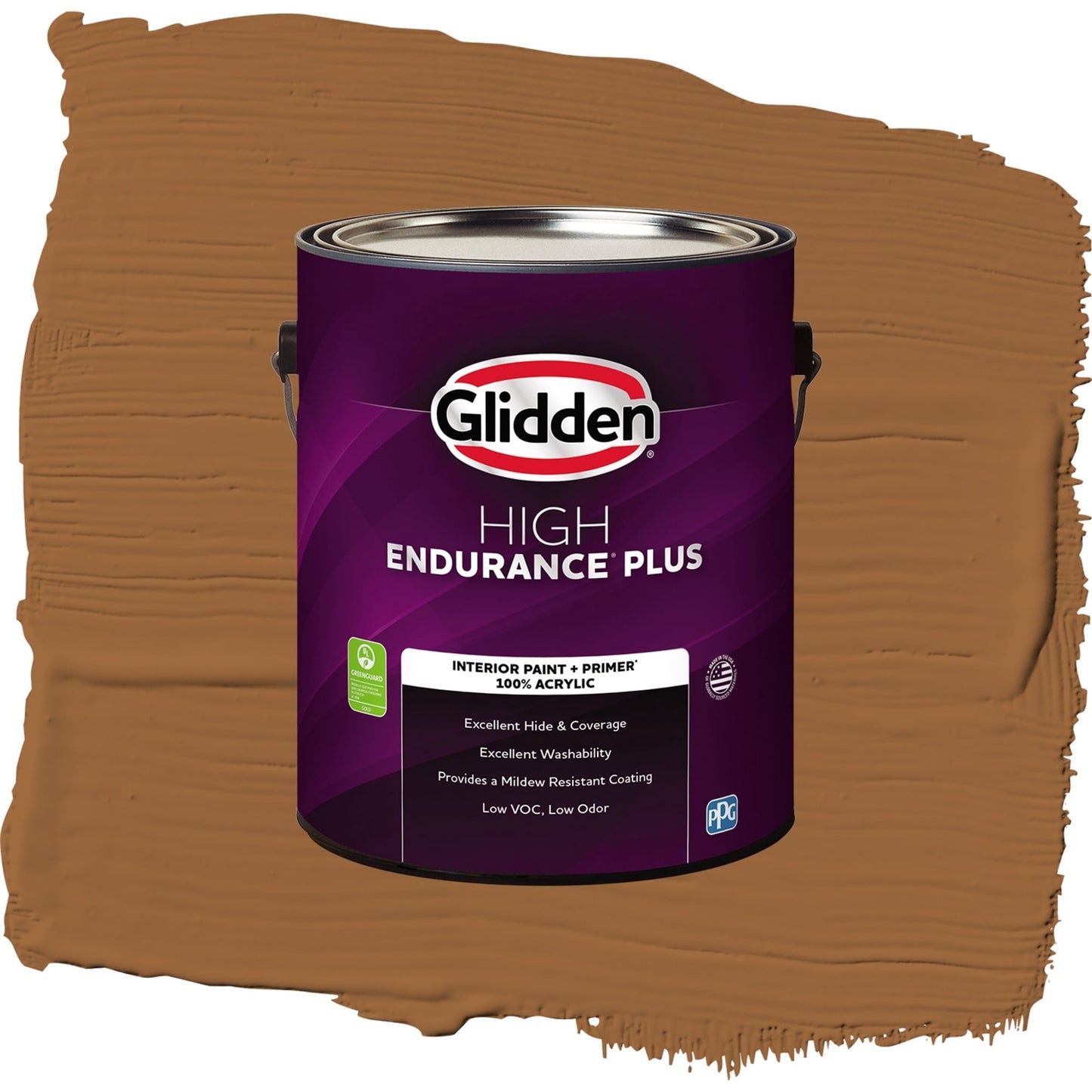 Glidden HEP Ginger / Orange, Semi-Gloss Interior Paint with Primer, 1 Gallon