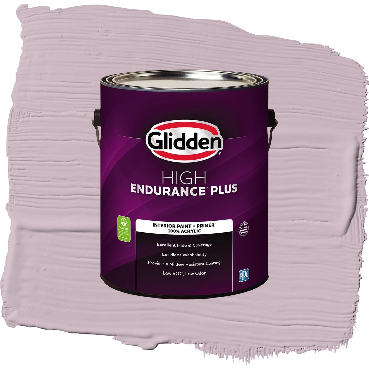 Glidden HEP High Society / Purple, Flat Interior Paint with Primer, 1 Gallon
