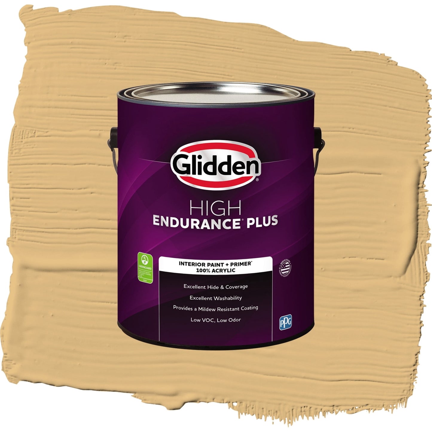 Glidden HEP Honey Bunny / Yellow, Eggshell Interior Paint with Primer, 1 Gallon